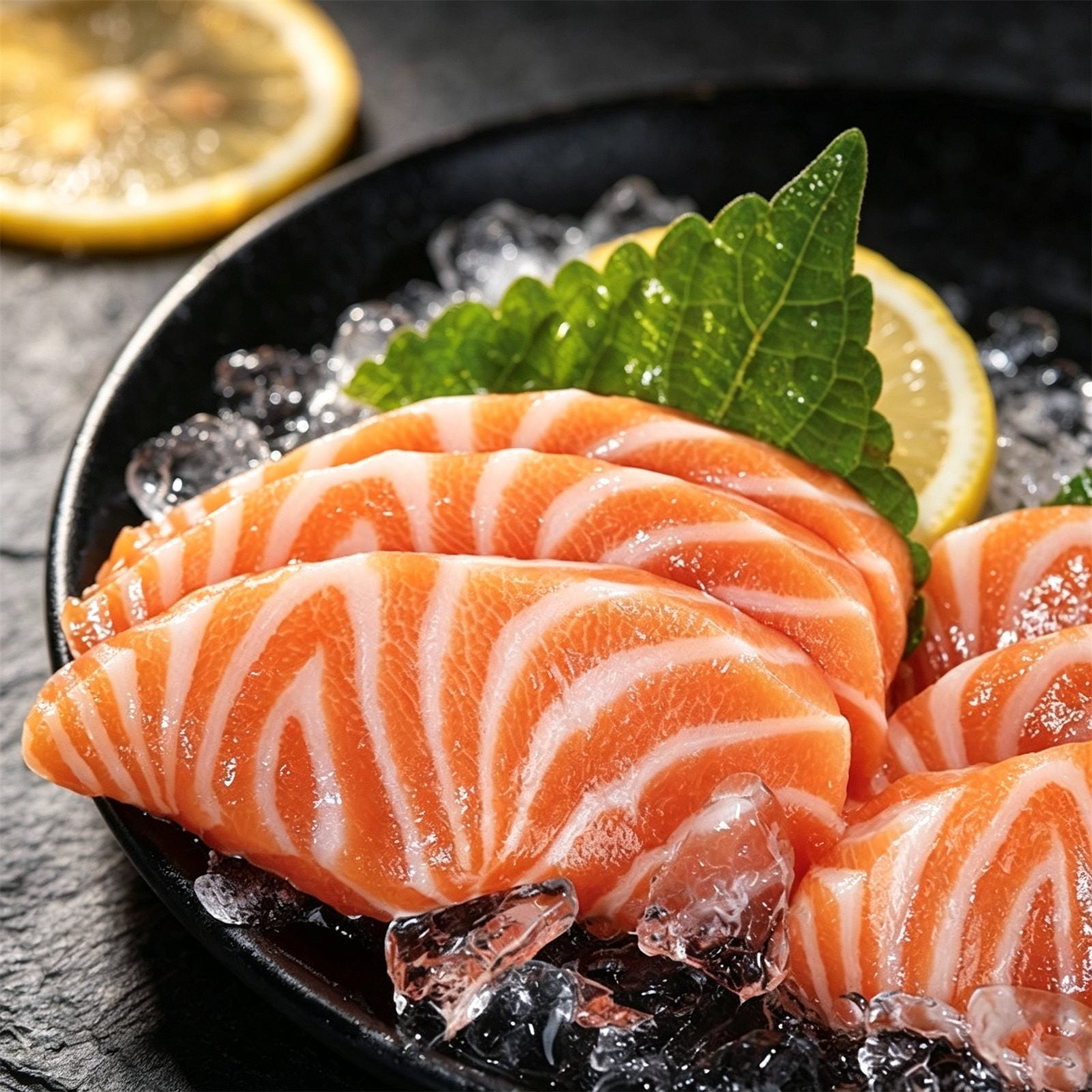 Sashimi-Grade Frozen Salmon Slices 500g