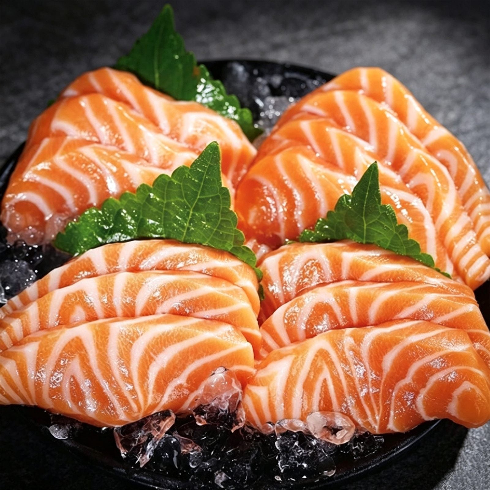 Sashimi-Grade Frozen Salmon Slices 500g
