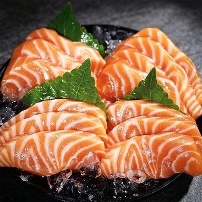 Sashimi-Grade Frozen Salmon Slices 500g