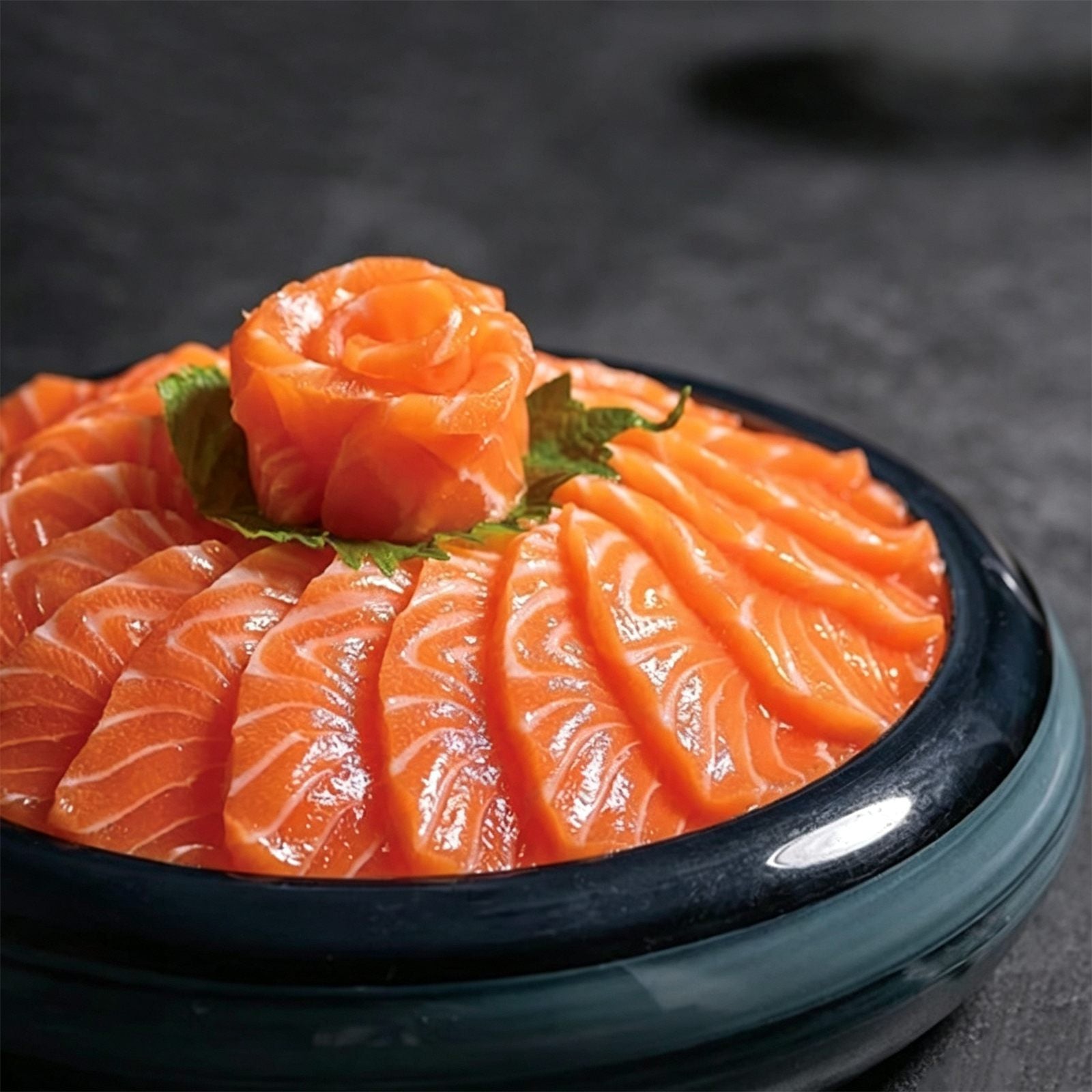 Sashimi-Grade Frozen Salmon Slices 500g